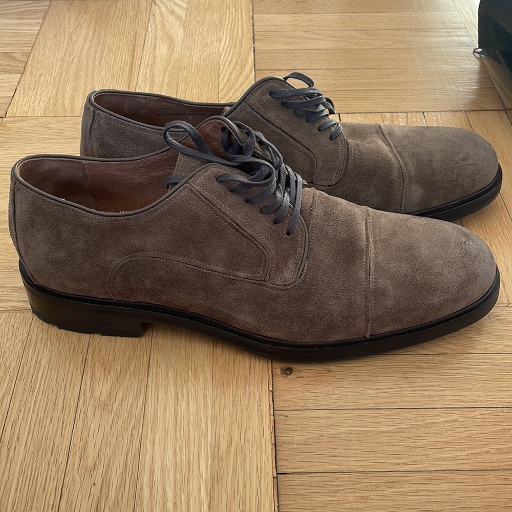 BRAND NEW NEVER WORN John varvatos suede shoes